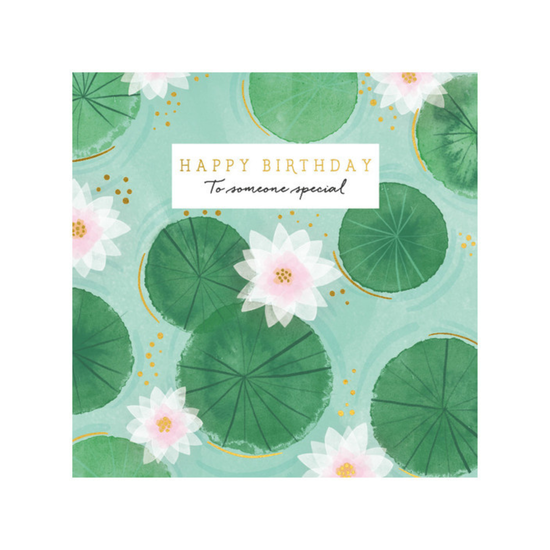 Card Happy Birthday Lilypads