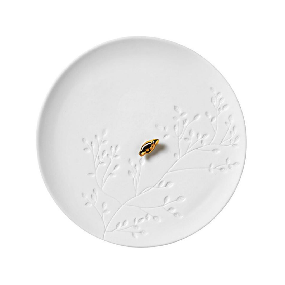Mini Plate Gold Bird