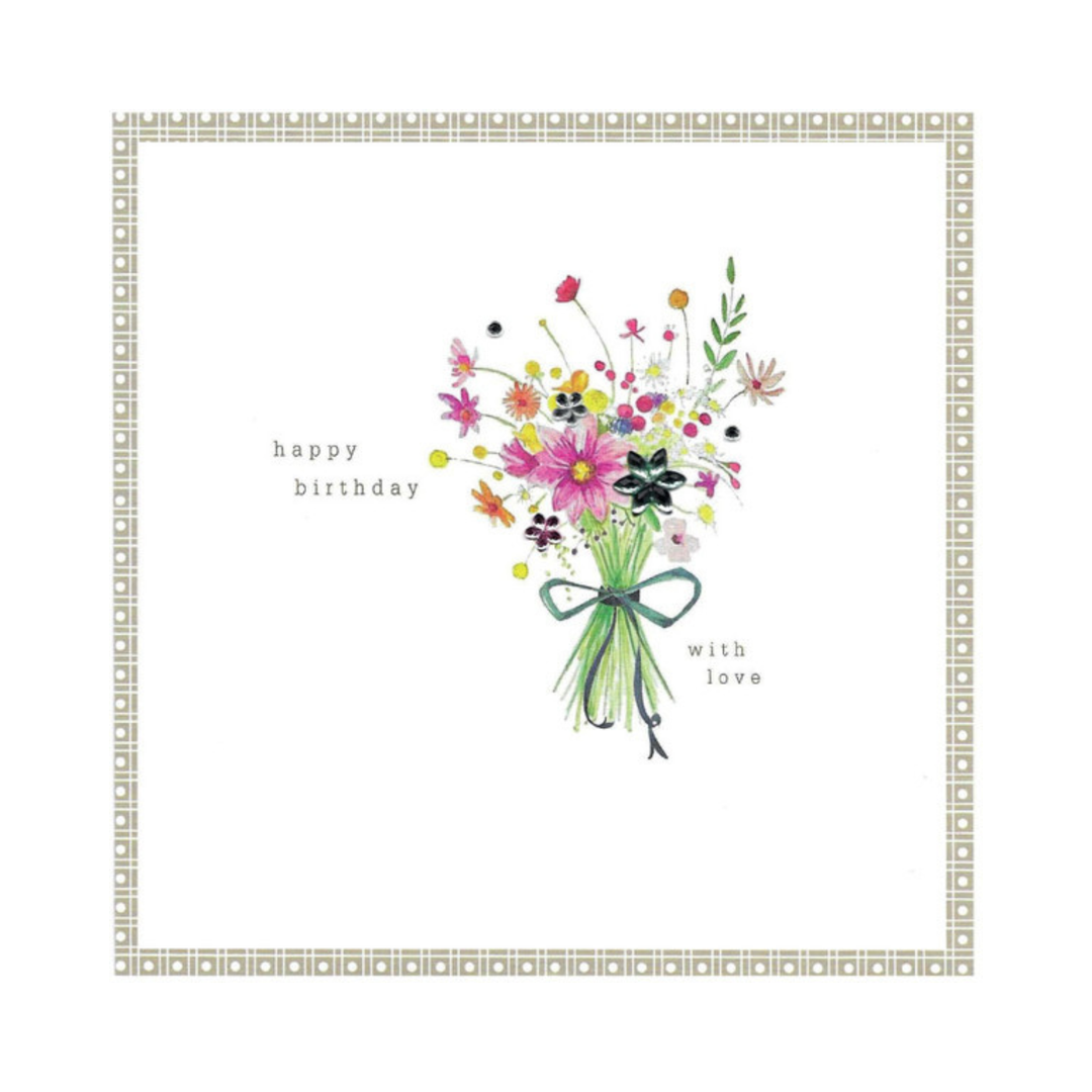 Card HB Flowers With Love