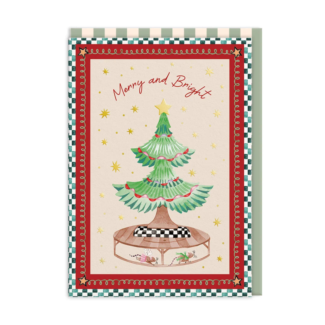Card Foil Nutcracker Tree
