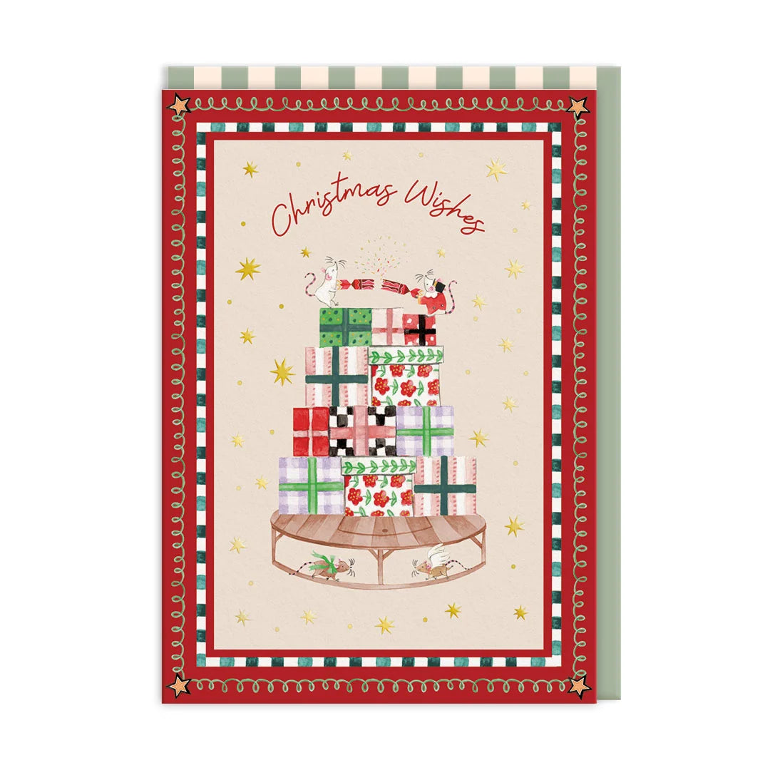 Card Foil Nutcracker Mice