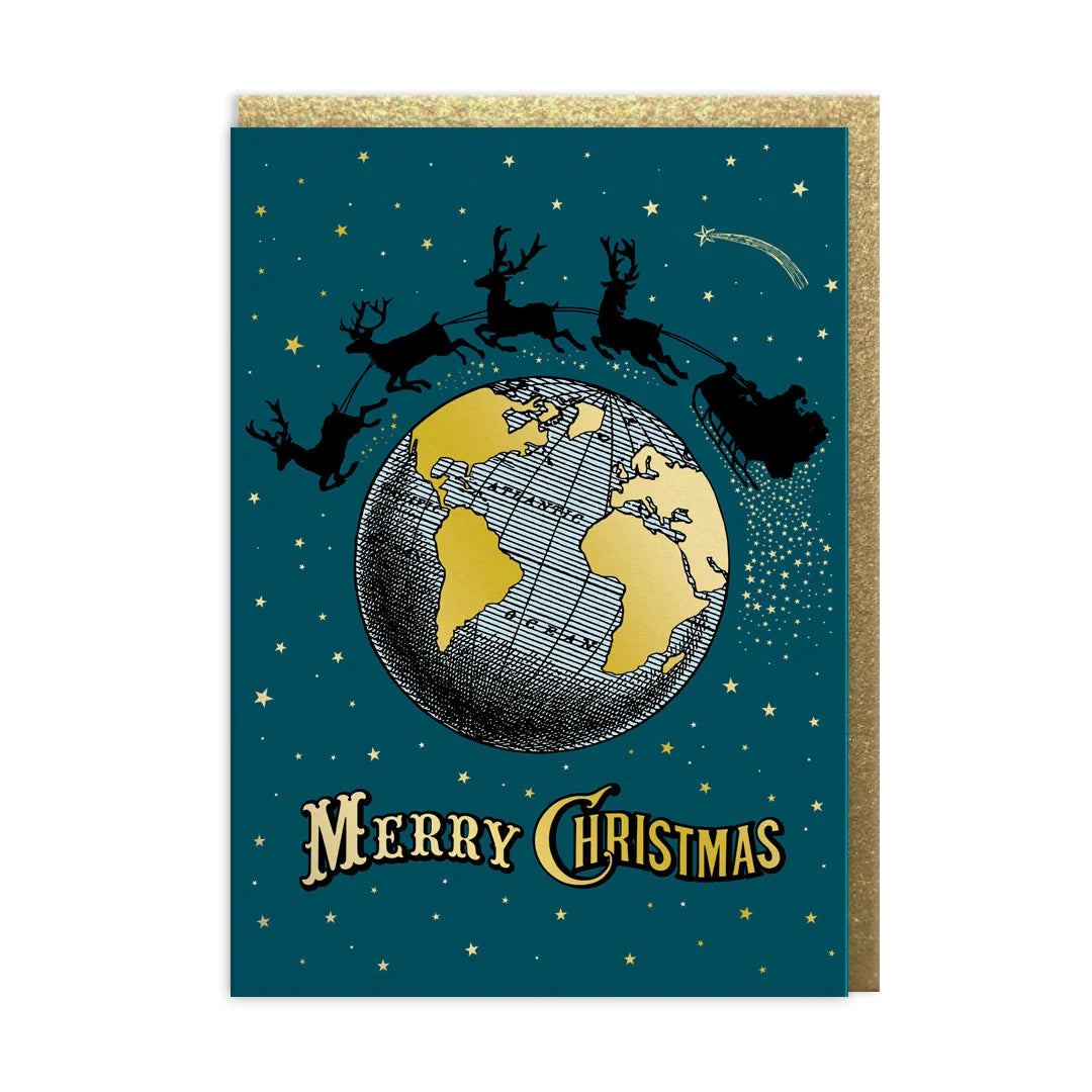 Card Christmas Globe