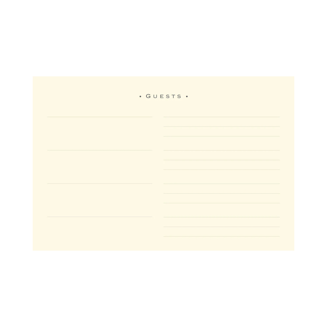 Guest Book Faux Leather