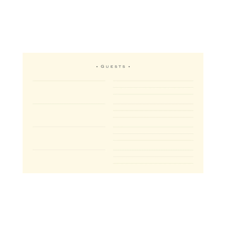 Guest Book Faux Leather