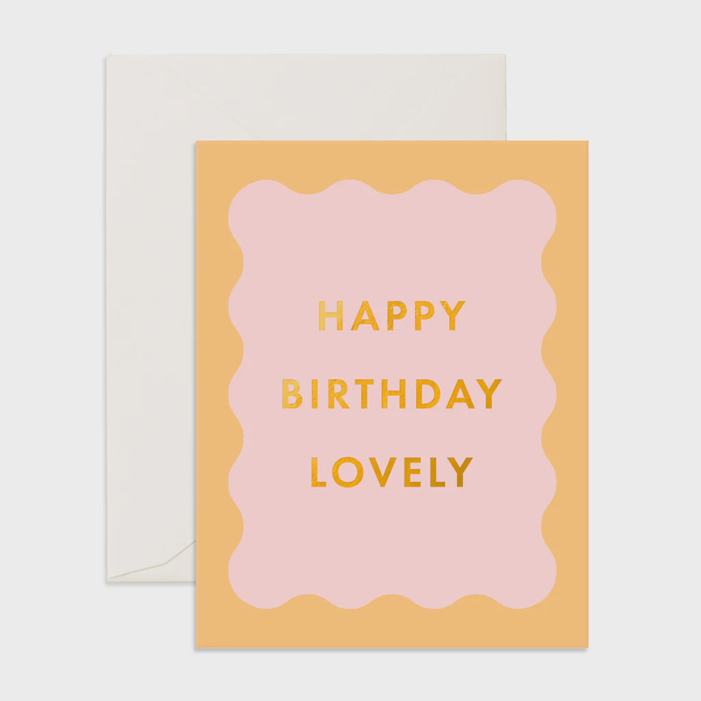 Card Birthday Lovely Wiggle Frame