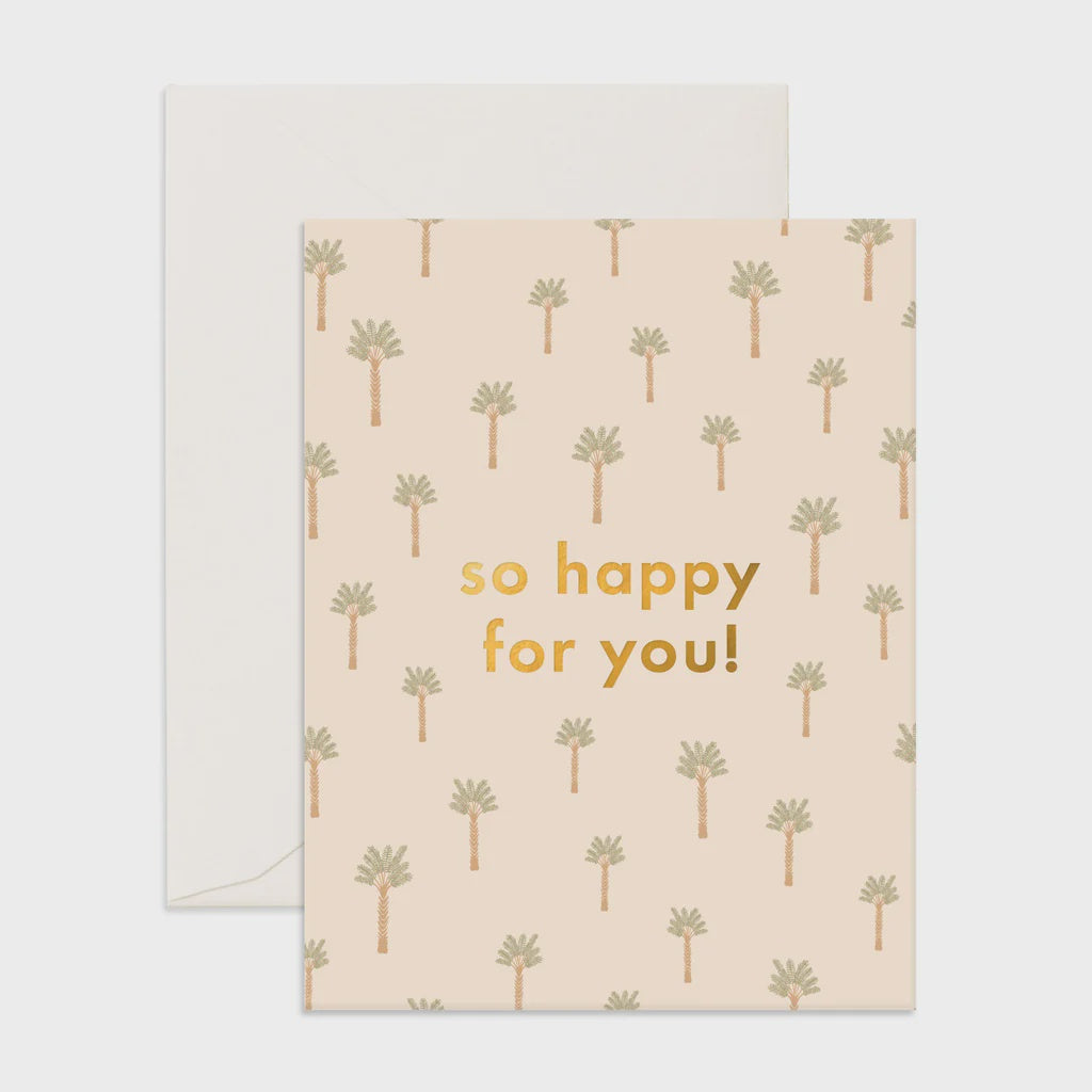 Card So Happy Tiny Palms