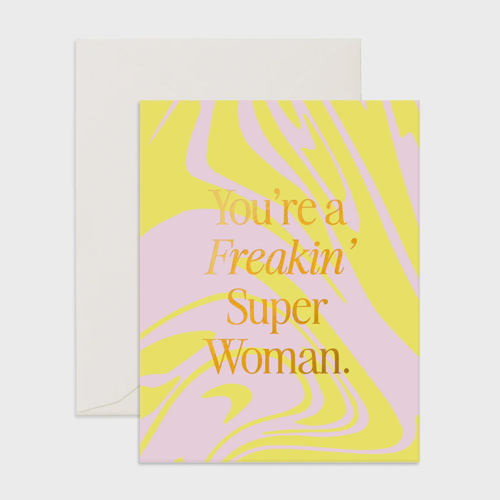 Card Freakin' Superwomen Acid Wash