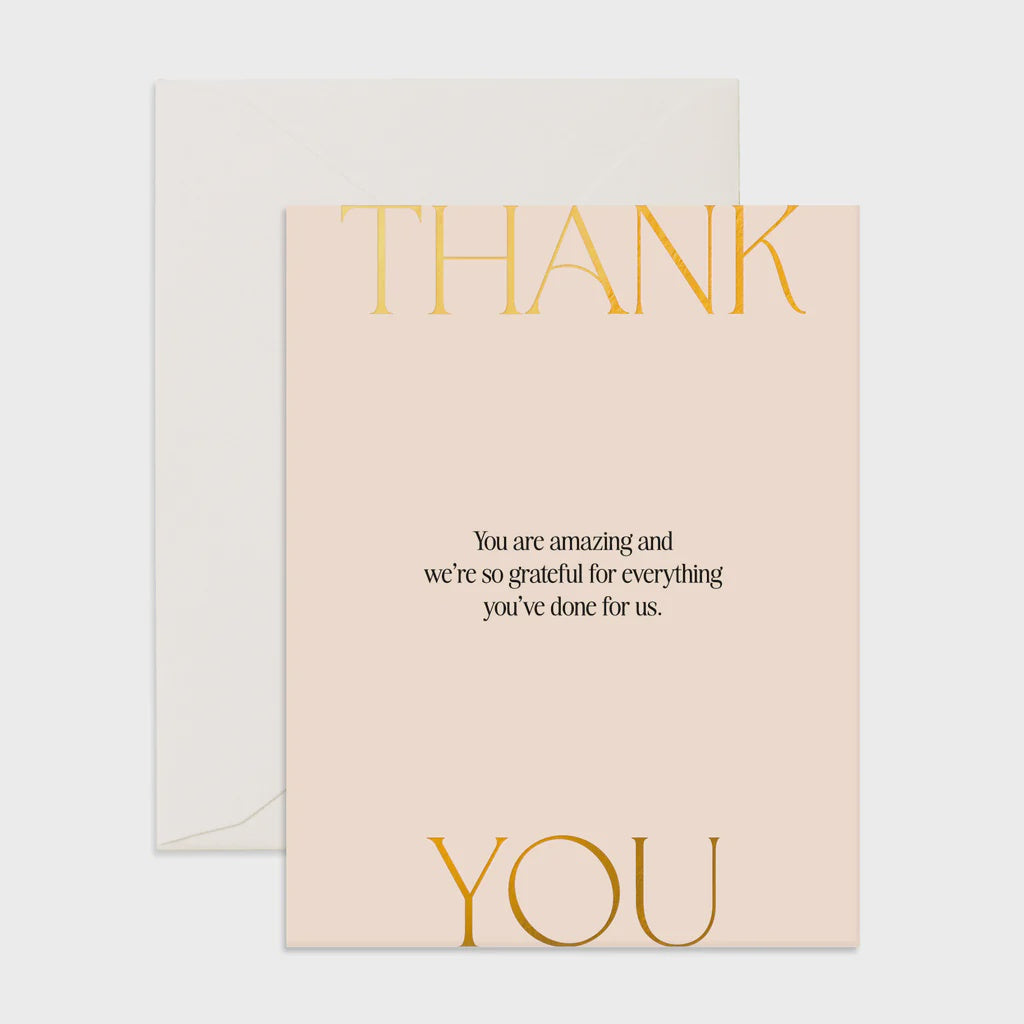 Card Thank You Ivory