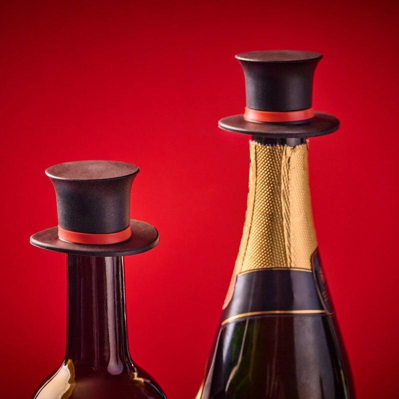 Top Hat Bottle Stoppers (Set of 2)