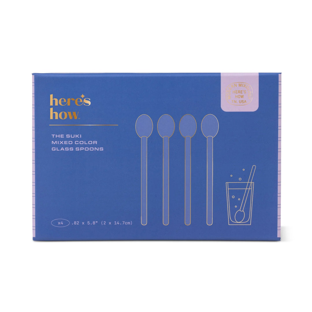 The Suki Set of 4 Spoons - Glass