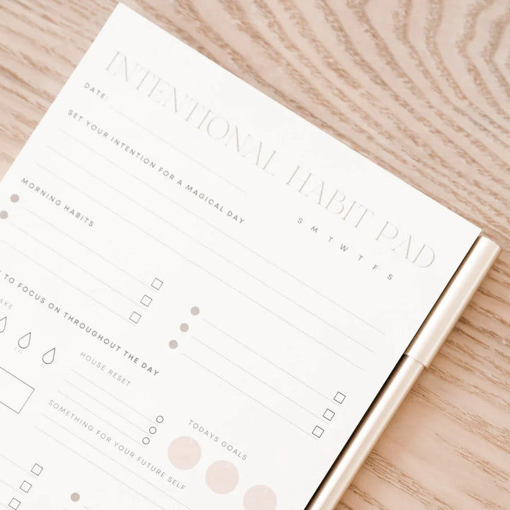 Simple Intentional Habit Pad