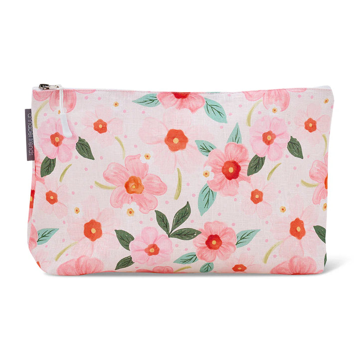 Linen Cosmetic Bag Large