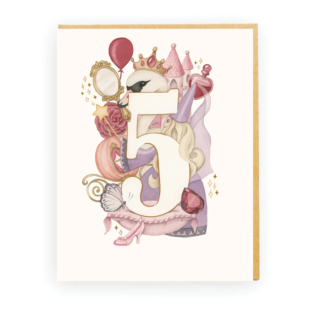 Card Girl's Fifth Birthday