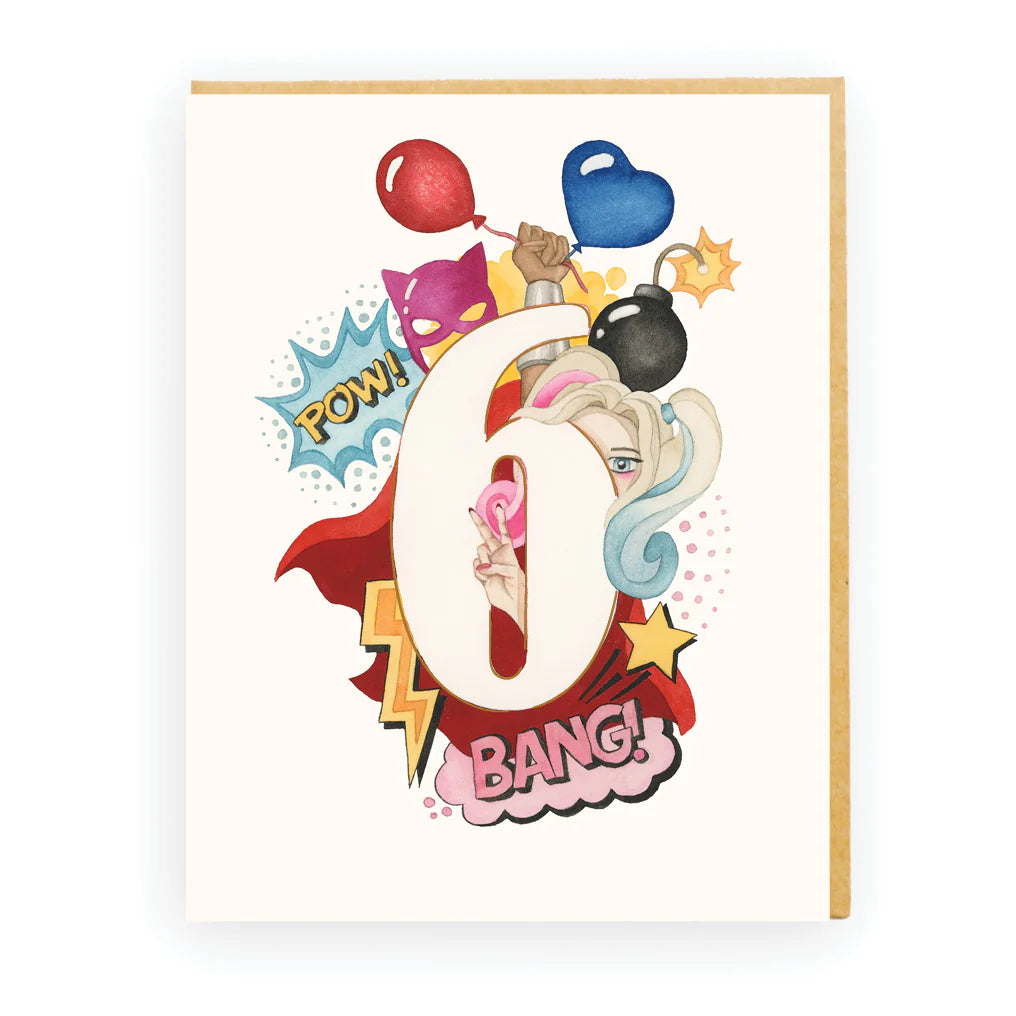 Card Girl's Sixth Birthday