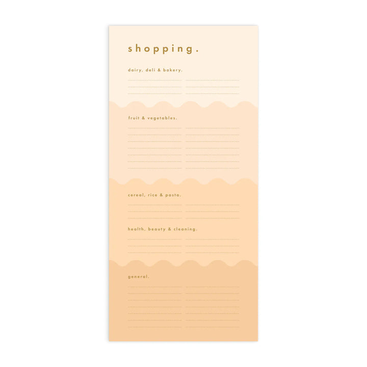 Notepad DL Magnet Shopping List