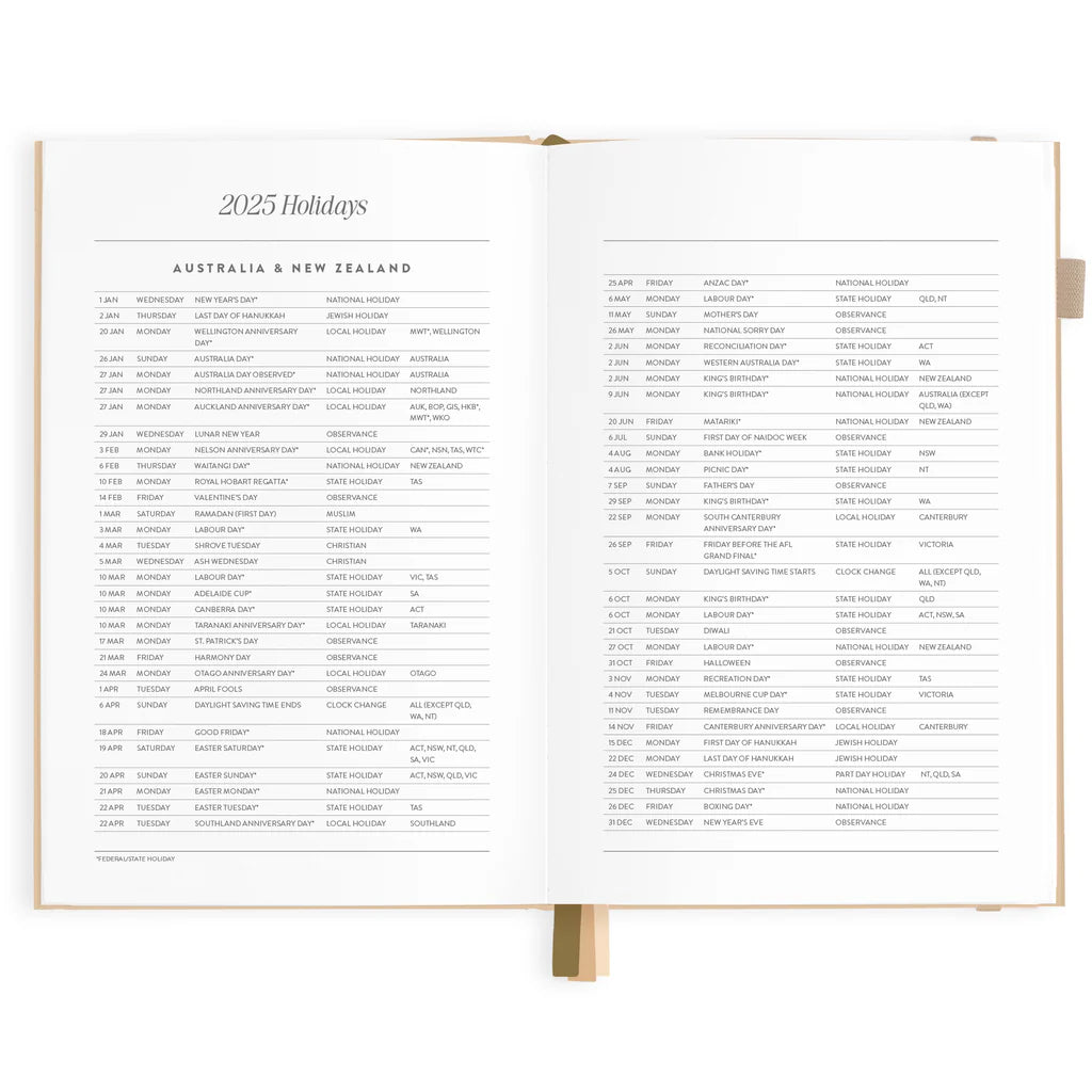 2025 Horizontal Planner A5