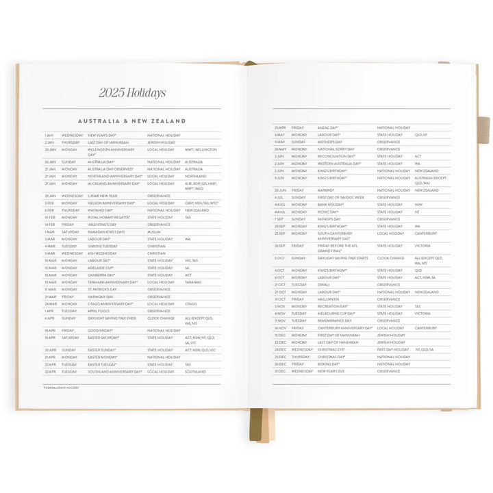 2025 Horizontal Planner A5