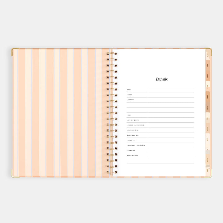 2026 A4 Academic Vertical Planner