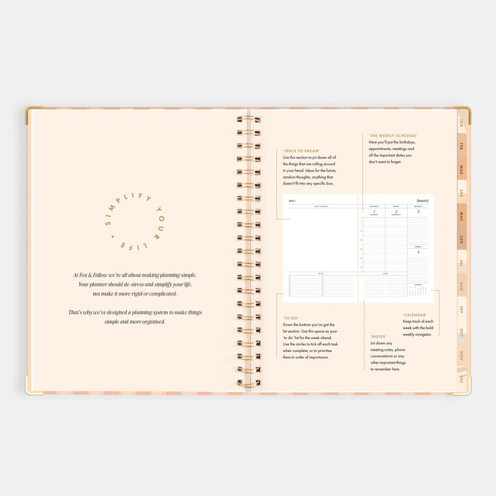 2026 A4 Academic Vertical Planner