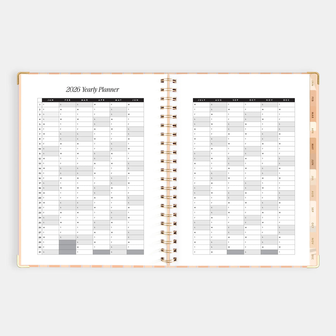 2026 A4 Academic Vertical Planner