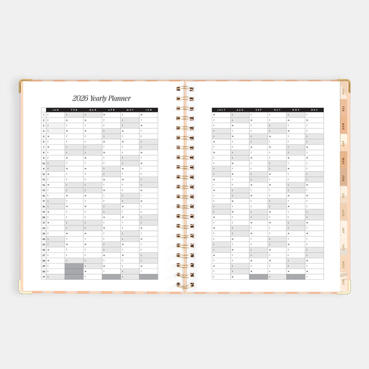 2026 A4 Academic Vertical Planner