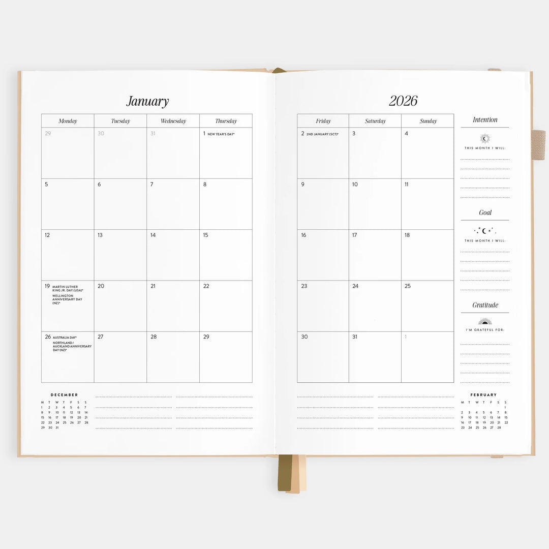 2026 A5 Horizontal Planner