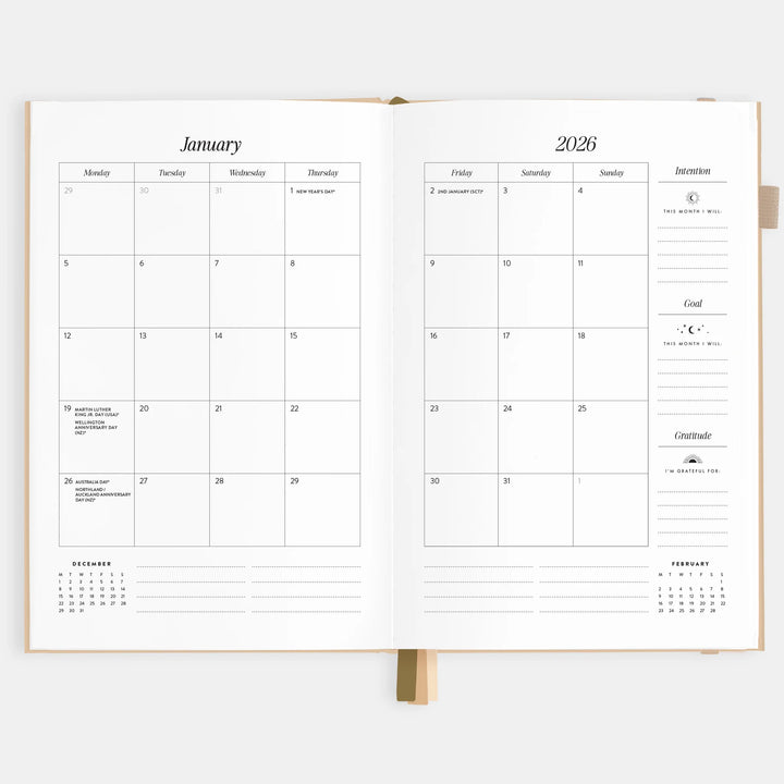 2026 A5 Horizontal Planner