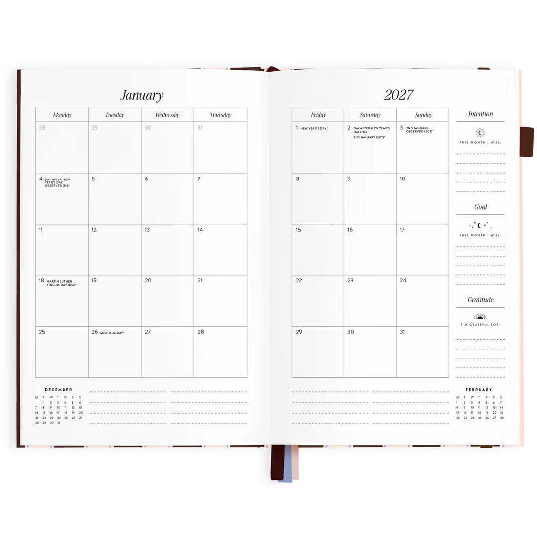 2027 A5 Academic Vertical Planner