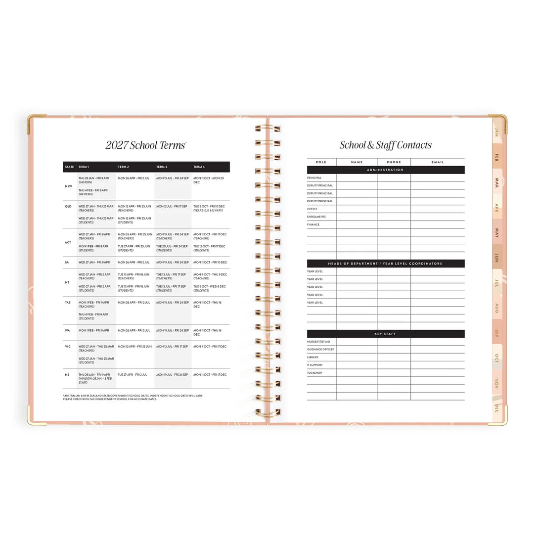 2027 A4 Academic Vertical Planner
