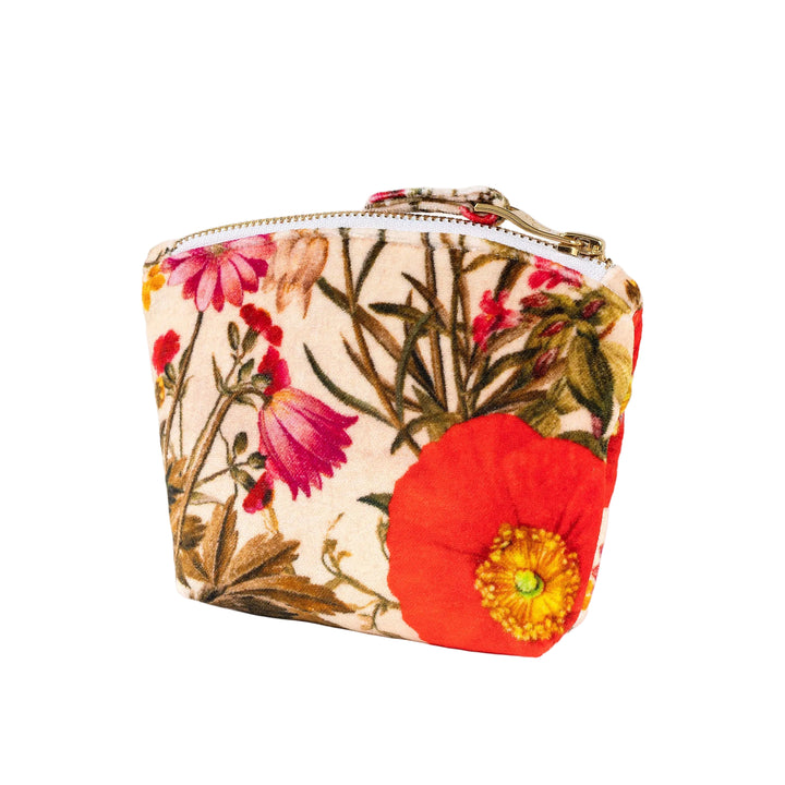 Printed Velvet Mini Pouch