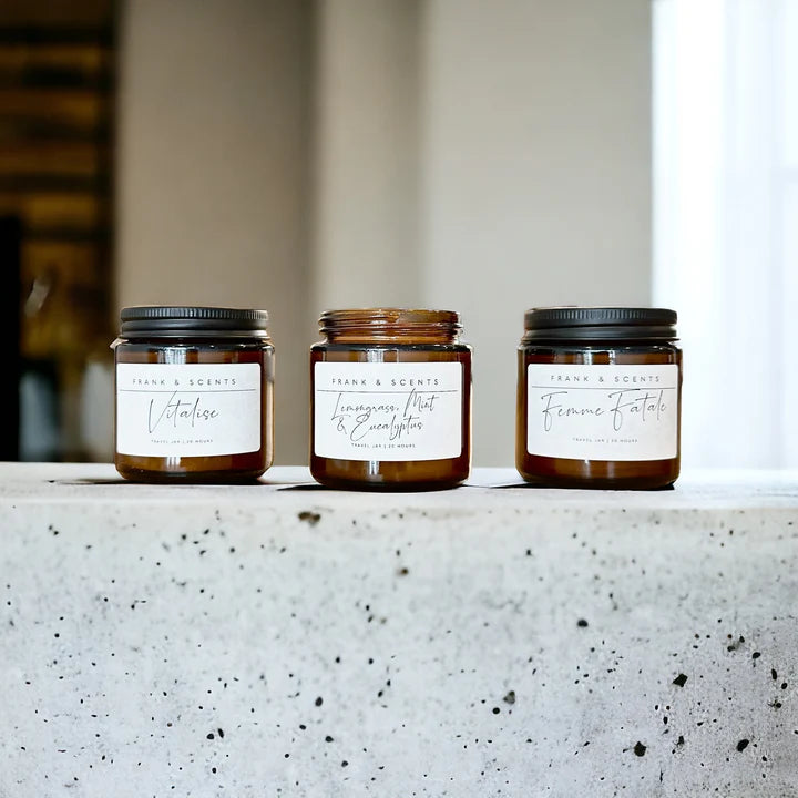 Candle Wood Wick Travel Jar