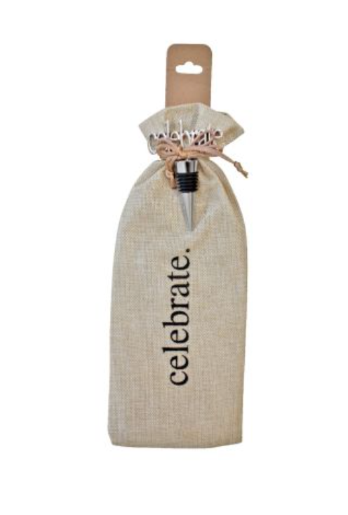 Bottle Gift Bag w Stopper