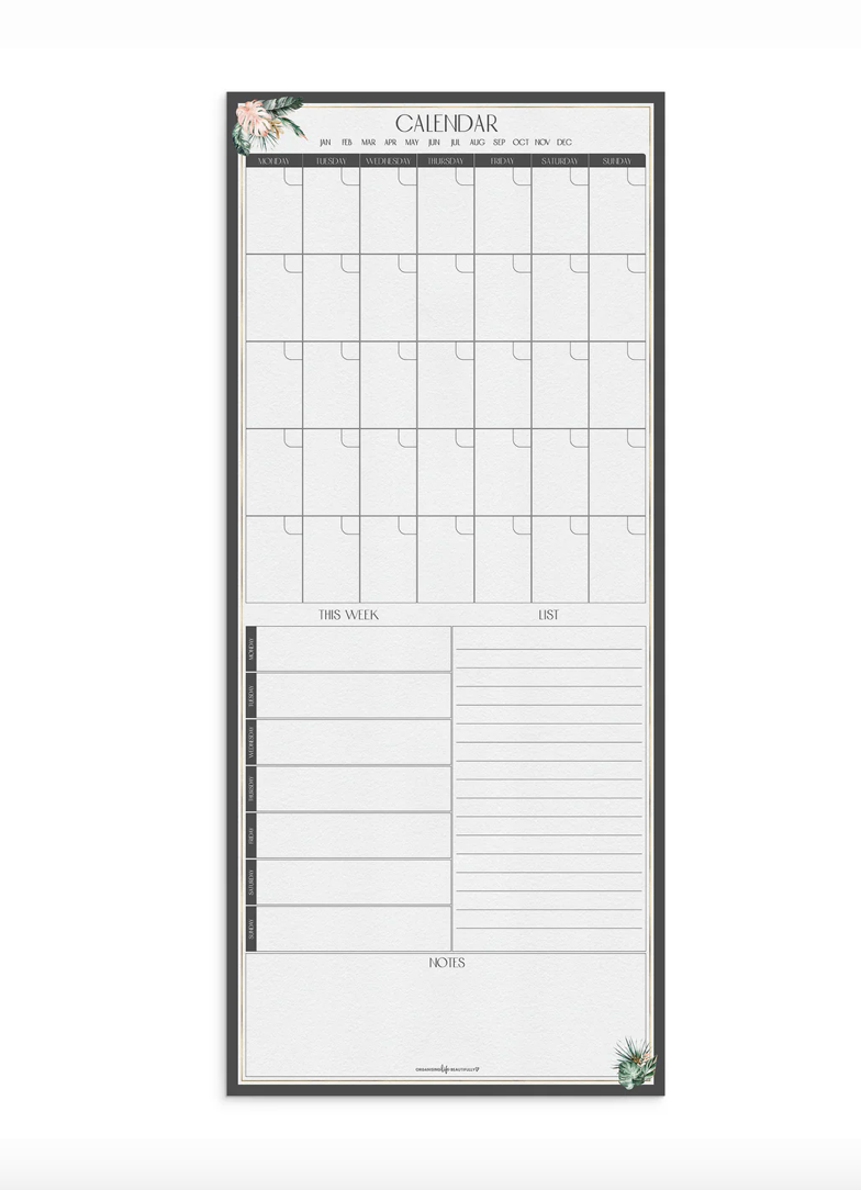 Family Command Calendar Magnet 30x70cm