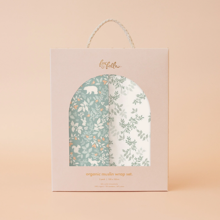Organic Muslin Wrap Set
