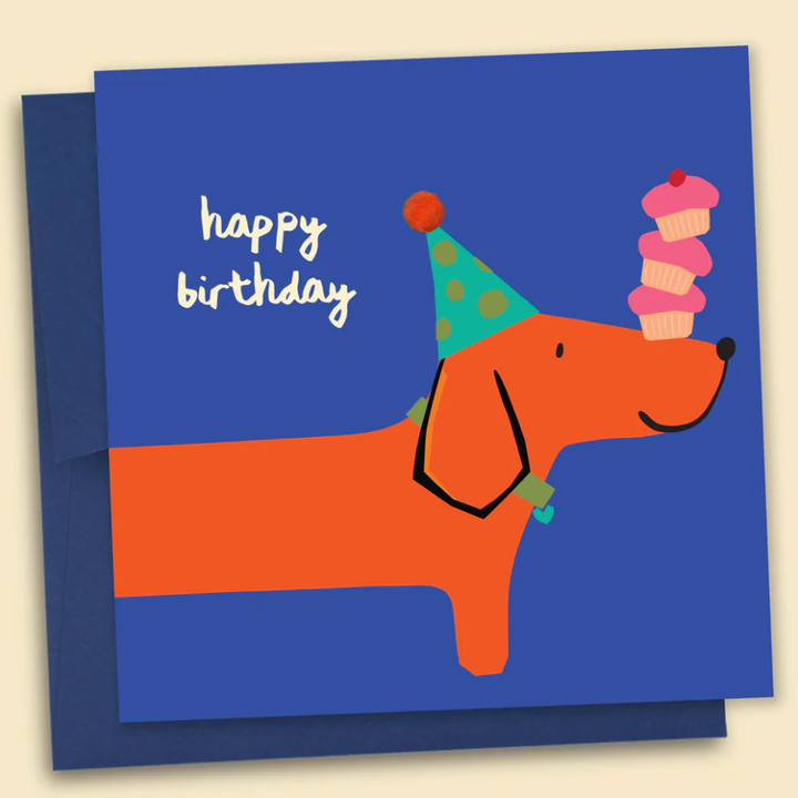 Card Happy Birthday Dachshund