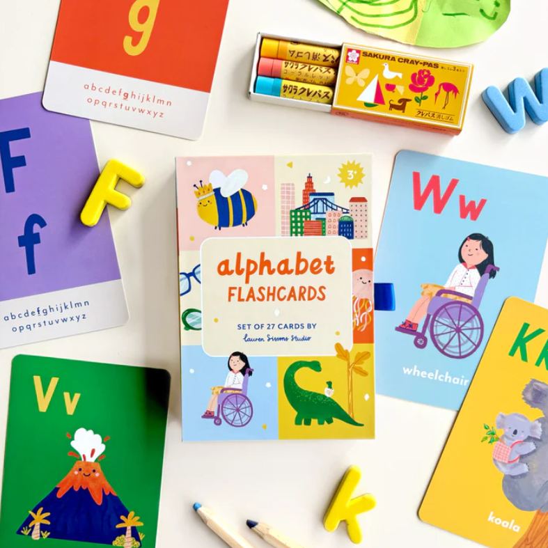 A-Z Illustrated Alphabet Flashcards