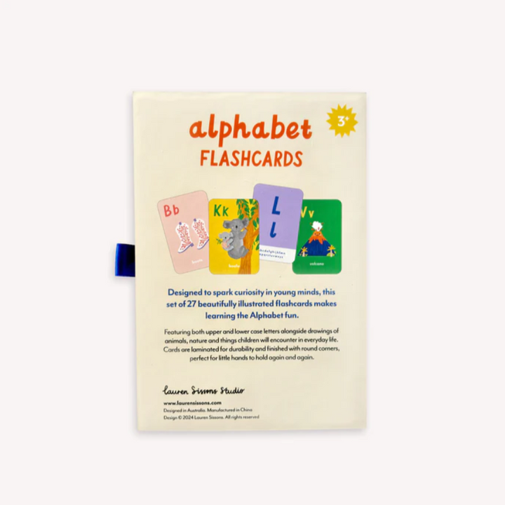 A-Z Illustrated Alphabet Flashcards