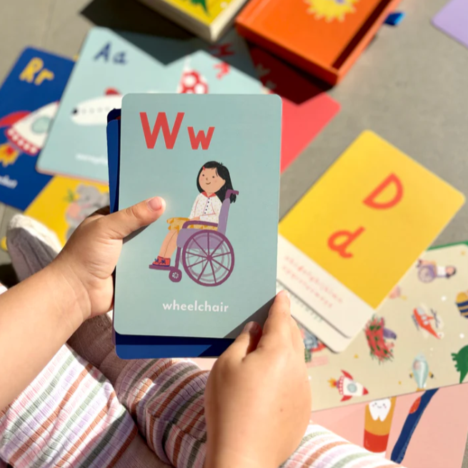 A-Z Illustrated Alphabet Flashcards