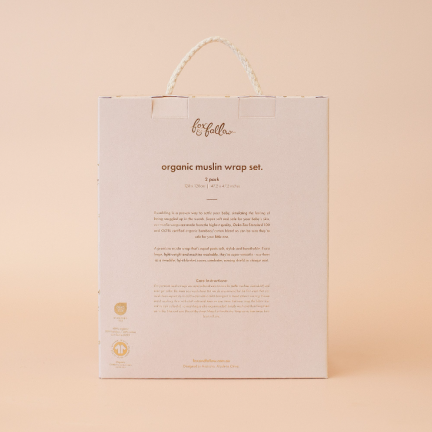 Organic Muslin Wrap Set