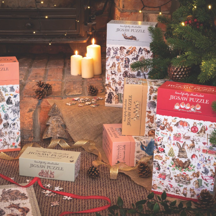 Puzzle 1000pc Country Set Christmas