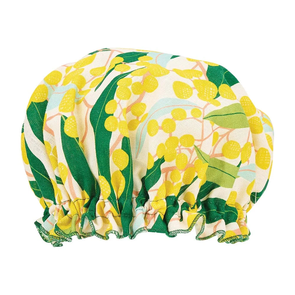 Linen Cotton Shower Cap