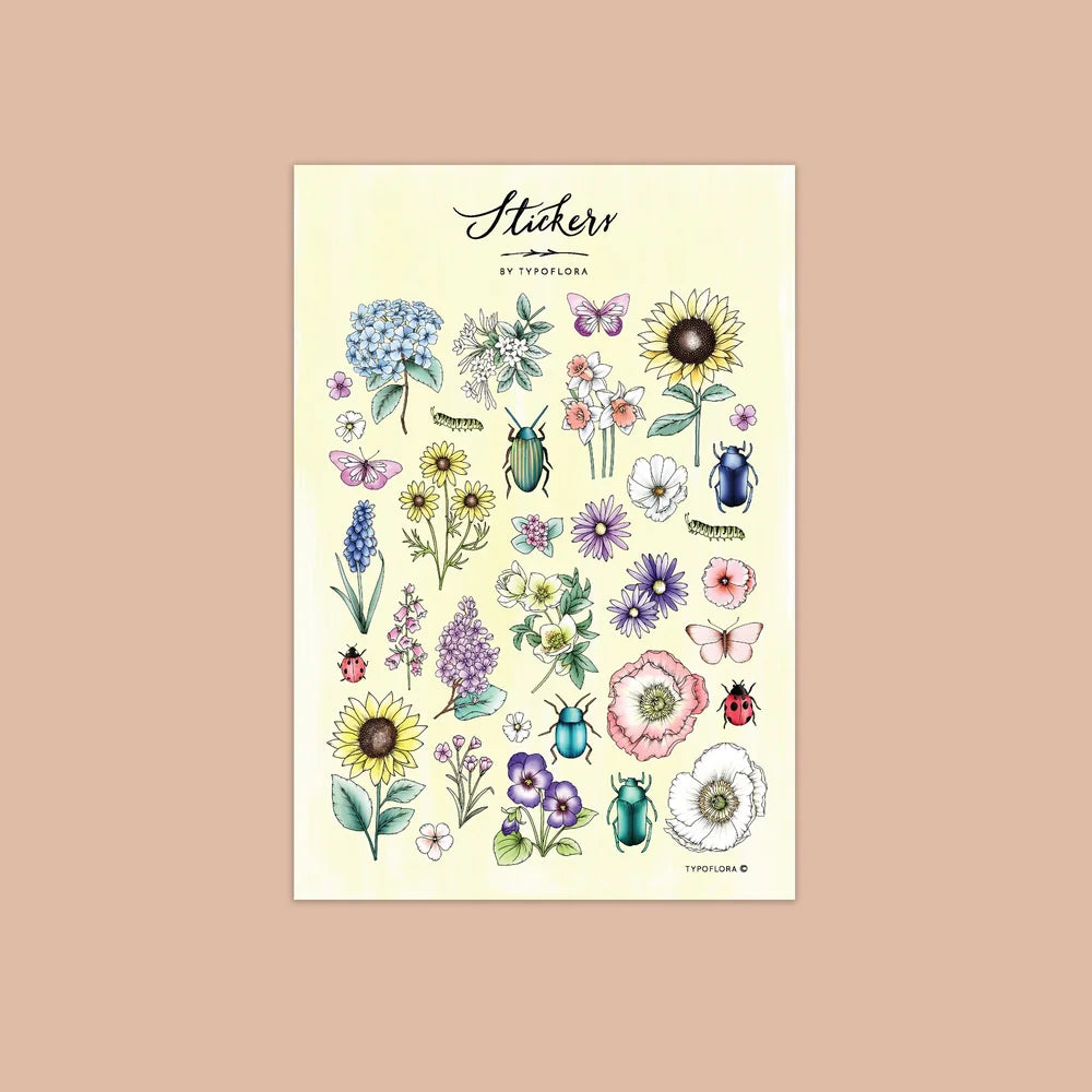 Floral Sticker Sheet