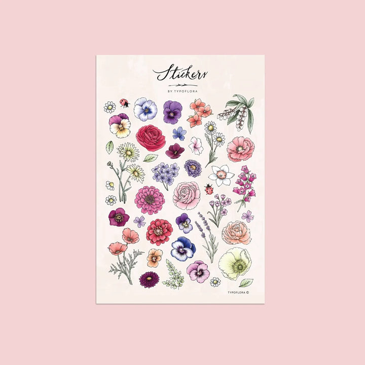 Floral Sticker Sheet