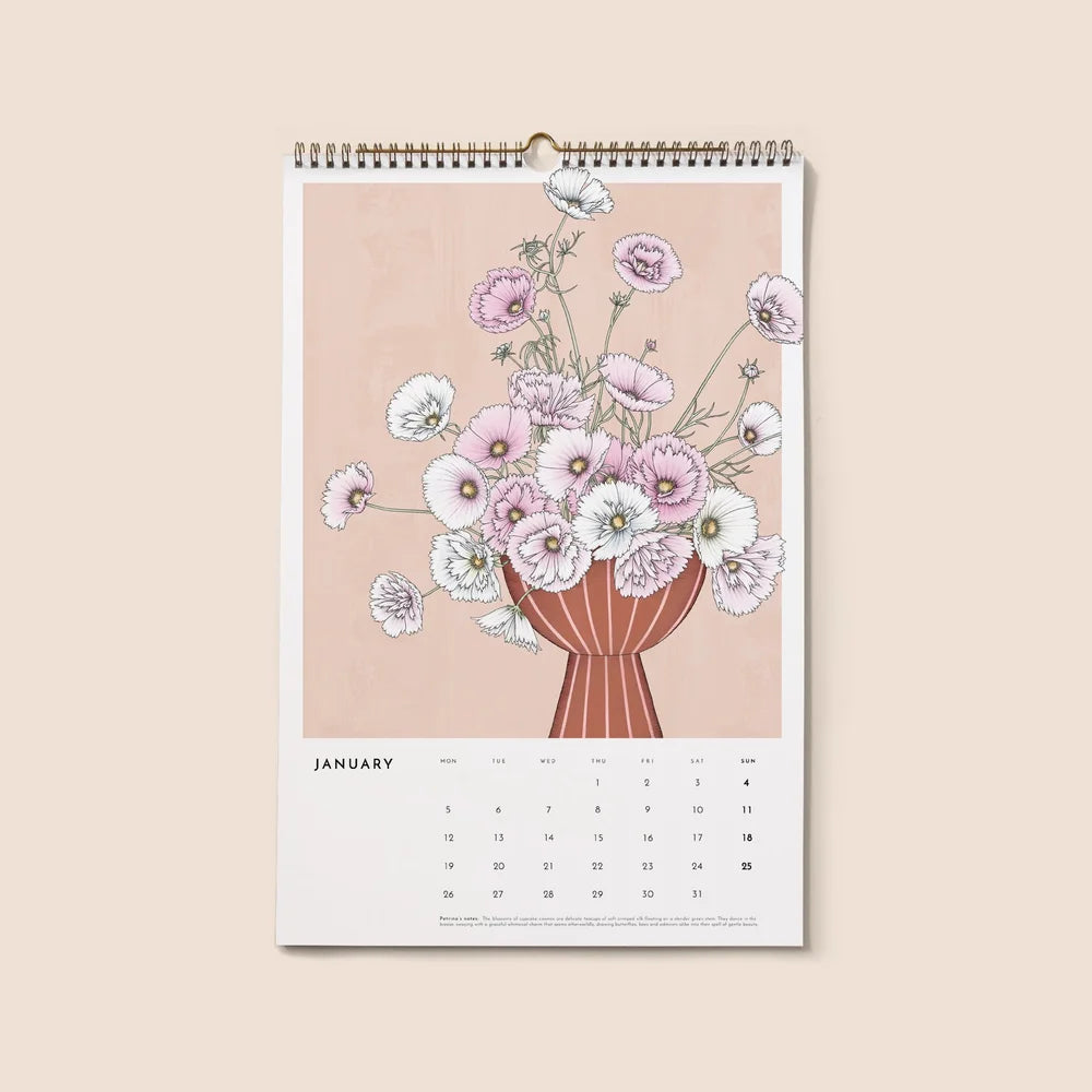 2026 Always Flowers Botanical Calendar