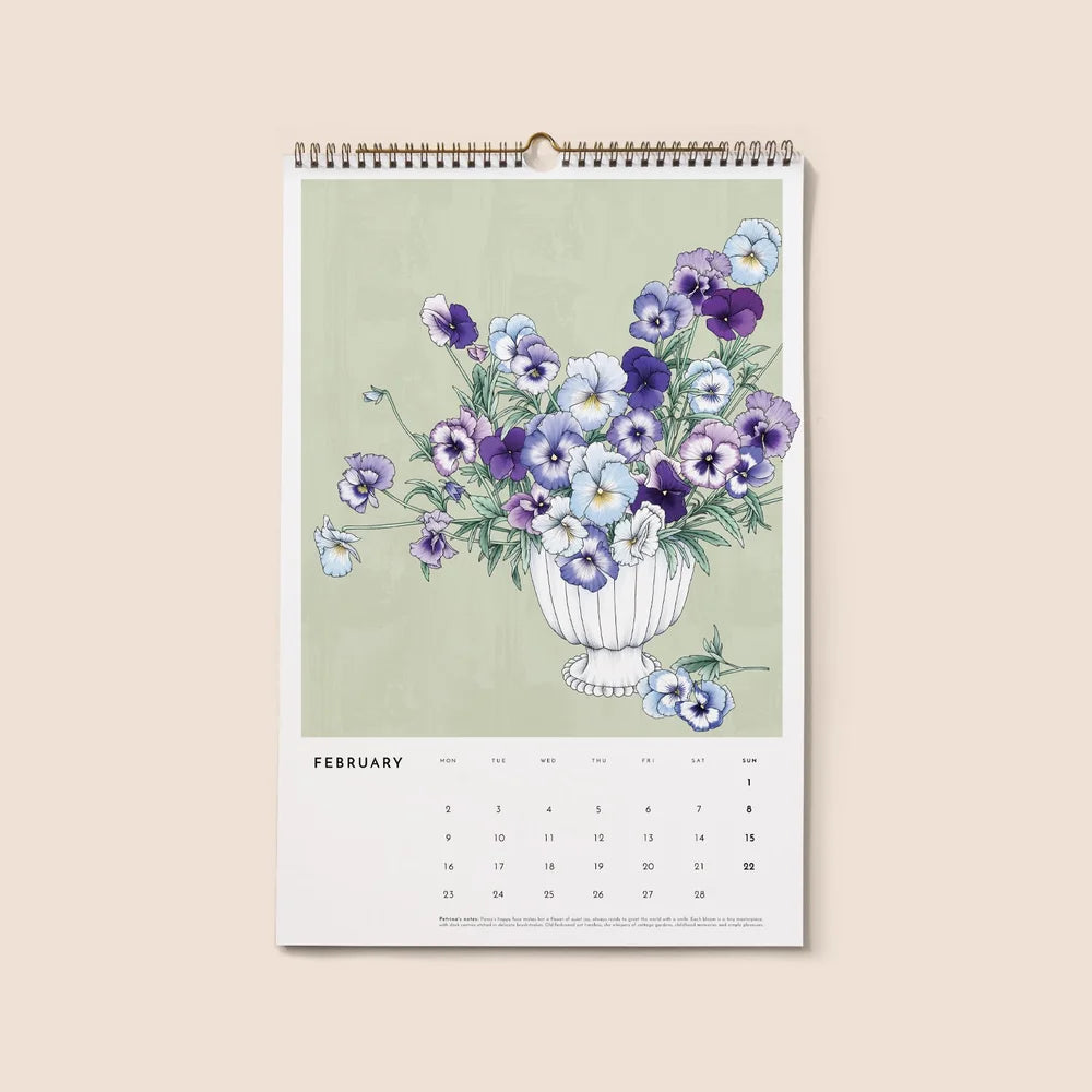 2026 Always Flowers Botanical Calendar