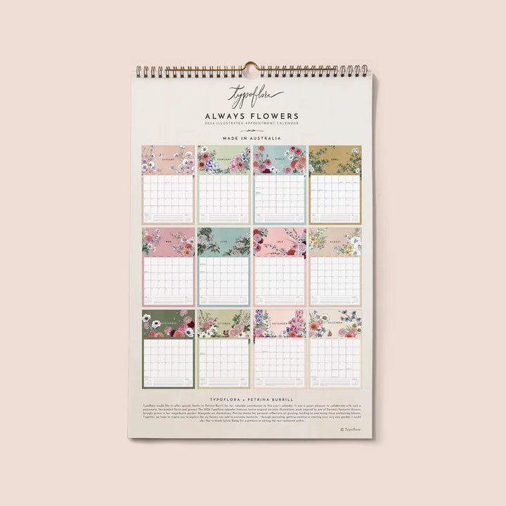 2026 Always Flowers Appointment Calendar