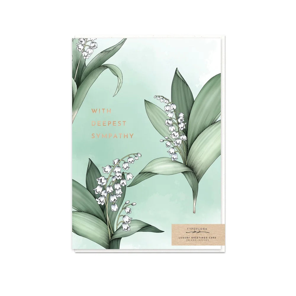 Card Lily Of The Valley Sympathy