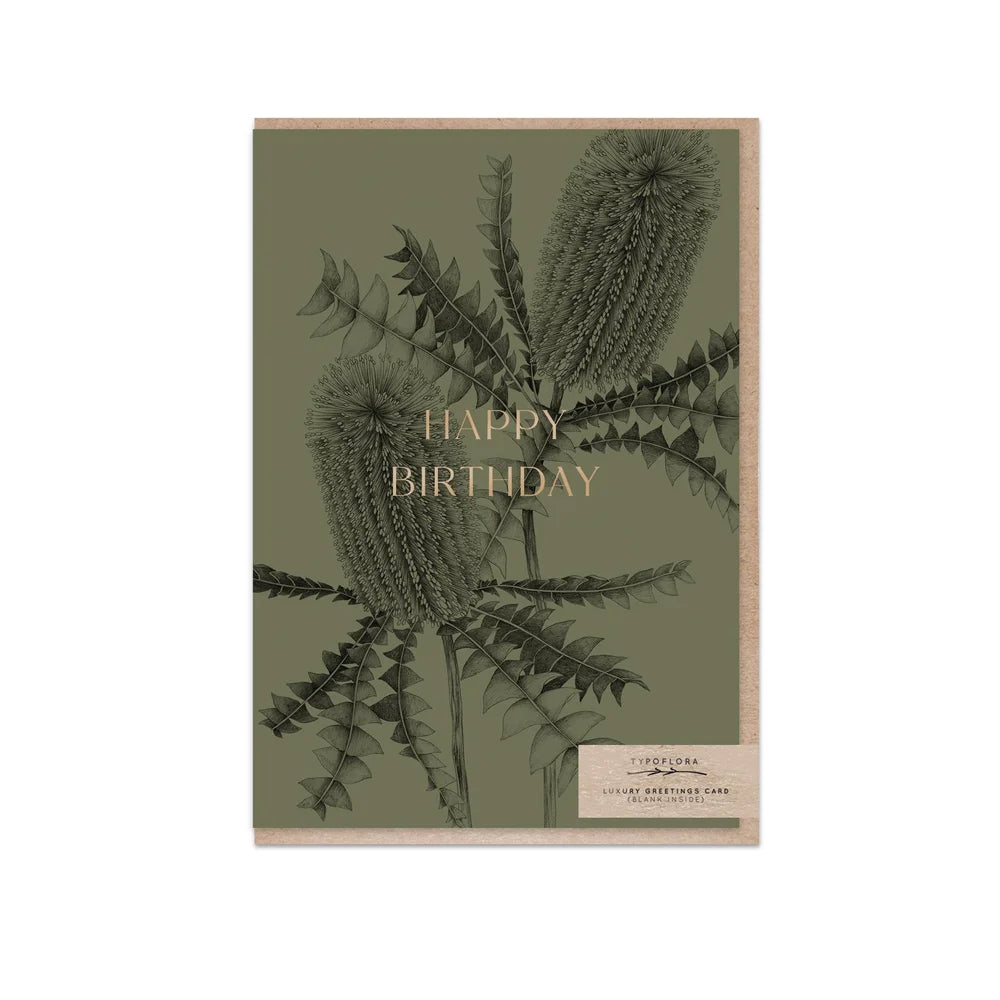 Card Banksia Birthday