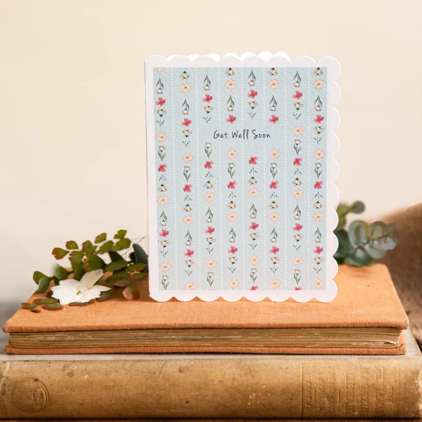 Card Scalloped Get Well Soon