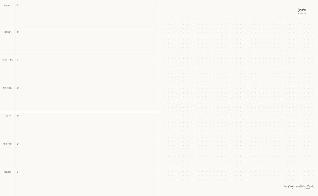2026 Planner Grande Weekly Horizontal